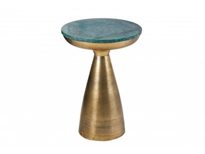 Zlatý/zelený odkládací stolek Elements
