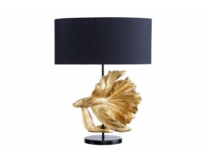Zlatá stolní lampa Fisch Crowntail 65 cm
