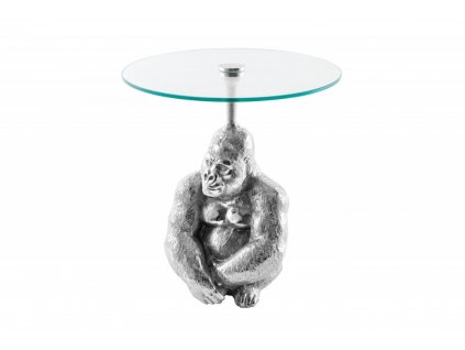 Stříbrný odkládací stolek Kong