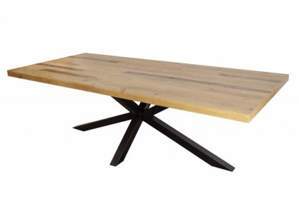 Přírodní dřevěný jídelní stůl Galaxie 200 cm