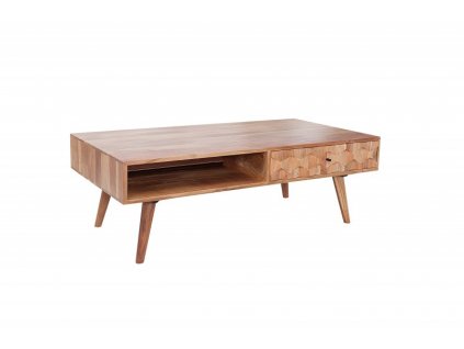 Přírodní dřevěný konferenční stolek Mystic Living