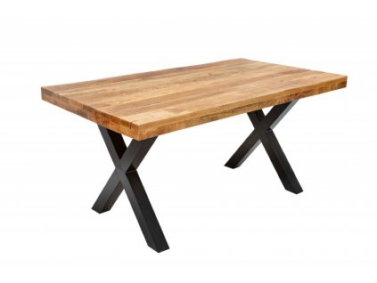 Přírodní jídelní stůl Iron Craft 160 cm