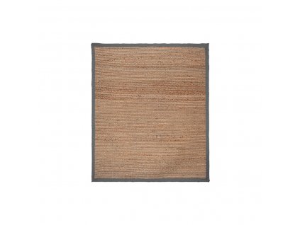 Přírodní/šedý koberec Braos z juty, 140x160 cm