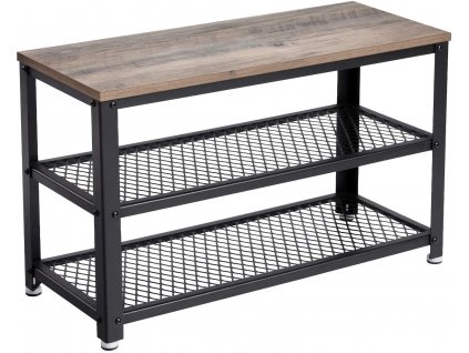 Šedý botník se sedákem Vasagle Ullys, 73 cm