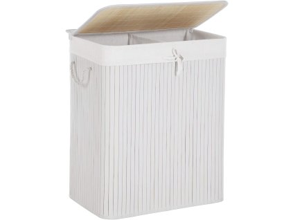 Bílý prádelní koš Hampi XXL 100 L