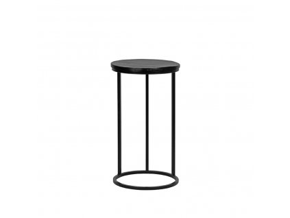 Černý masivní mangový odkládací stolek LABEL51 Formo