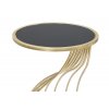 Odkládací stolek na telefon Mauro Ferretti Ganeto S, 35x60 cm, zlatá/černá