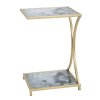 Odkládací stolek Mauro Ferretti Alar, 40x35x60 cm, zlatá/vícebarevná