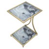 Odkládací stolek Mauro Ferretti Alar, 40x35x60 cm, zlatá/vícebarevná