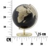 Stolní dekorativní glóbus Mauro Ferretti Earth Big, 25x34 cm, černá/zlatá