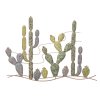Nástěnná dekorace Mauro Ferretti Cactus, 90x2,5x64 cm
