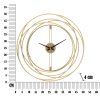 Zlaté nástěnné hodiny Mauro Ferretti Stiro, 50x4cm