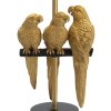 Stolní lampa Mauro Ferretti Parrots Big, 30x30x62,5 cm, černá/zlatá