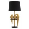 Stolní lampa Mauro Ferretti Parrots Big, 30x30x62,5 cm, černá/zlatá