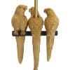 Stojací lampa Mauro Ferretti Parrots, 37x37x164,5 cm, černá/zlatá
