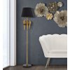 Stojací lampa Mauro Ferretti Parrots, 37x37x164,5 cm, černá/zlatá