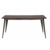 Jídelní stůl Mauro Ferretti Derto Big 160x80x75 cm, šedá/hnědá