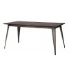 Jídelní stůl Mauro Ferretti Derto Big 160x80x75 cm, šedá/hnědá