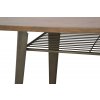 Jídelní stůl Mauro Ferretti Harim L 140x80x75 cm, tmavě šedá/přírodní