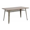 Jídelní stůl Mauro Ferretti Harim L 140x80x75 cm, tmavě šedá/přírodní