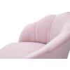 Sametová barová stolička Mauro Ferretti Lotos 55x53x110 cm, růžová/zlatá