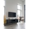 Černý kovový TV stolek Dekar 160 cm