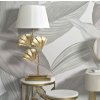 Stolní lampa Mauro Ferretti Ertemos, 33x81 cm, zlatá/bílá