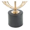 Stolní lampa Mauro Ferretti Yvela Small, 20x58,5 cm, zlatá/černá