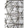 Černá závěsná lucerna Mauro Ferretti Patol, 20,5x32,5 cm
