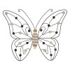 Dekorativní panel BUTTERFLY 39,5X1,5X33,5 cm