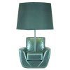 Tyrkysová stolní lampa Midcentury