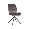LABEL51 Dining chair Comfy - Anthracite - Cosmo - Zwart Onderstel