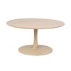 Bělený dubový konferenční stolek Hobart 90 cm