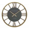 Hnědé kovové nástěnné hodiny Mauro Ferretti Russo, 60 cm