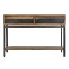 Konzolový stolek Mauro Ferretti Ytaro 118x40x80 cm, hnědá/černá
