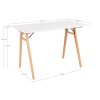 Psací stůl Boma bílá/přírodní