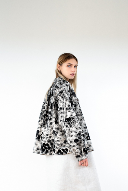 Oversize košile / bunda PRINT