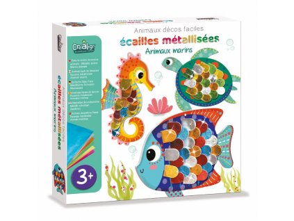 animaux decos faciles ecailles metallisees animaux marins