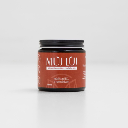Měsíčkový lůj s heřmánkem - 120ml. Regenerační balzám s intenzivní péčí na obličej a tělo, vhodný i pro citlivou pokožku miminek.
