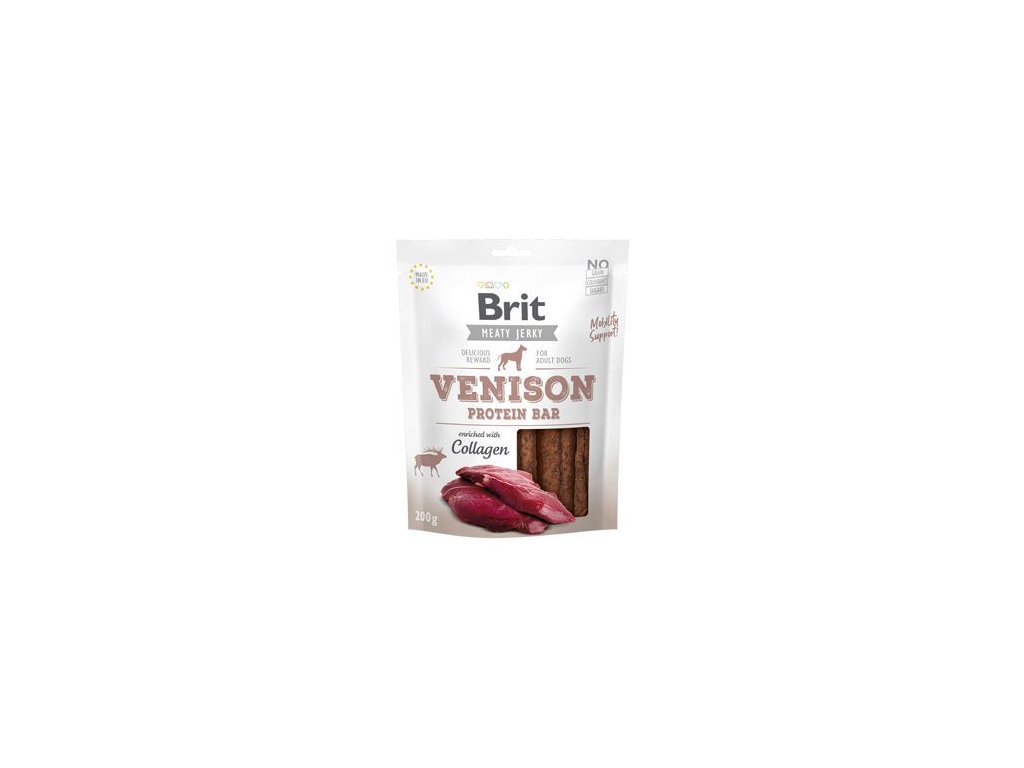 Brit Jerky Venison Protein Bar 200g