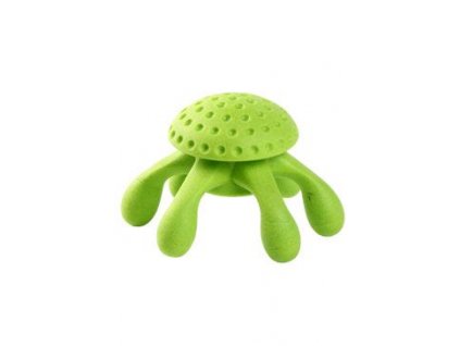 Hračka pes OCTOPUS MINI plov. z TPR zelená Kiwi