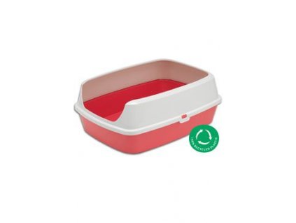 WC kočka MARYLOO 50cm s vysokým okrajem, korálová