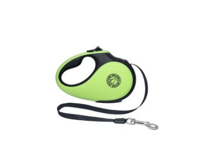 Vodítko samonavíjecí 25kg/5m zeleno/černá Kiwi