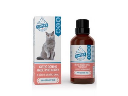 Čistič očního okolí pro kočky TOPVET 50ml