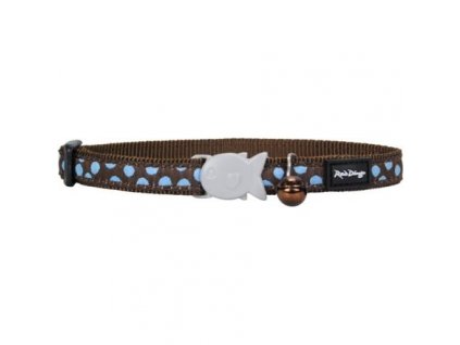 Obojek pro kočky - Blue Spots on Brown