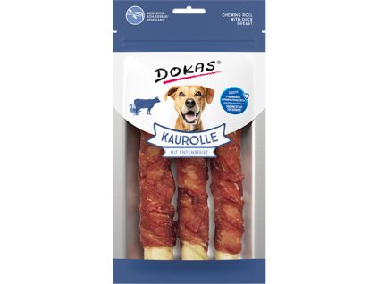 Dokas Tyčky z hovězí kůže obalené kachním masem 150 g