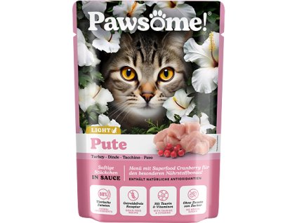 Pawsome! Adult light s krůtím masem 85 g