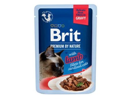 Brit Premium Cat D Fillets Gravy Lamb Sterilised 85g