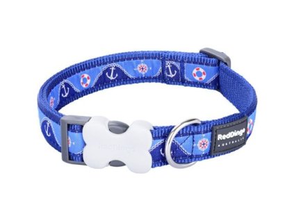 Red Dingo obojek – Nautical Dark Blue – 12 mm x 20-32 cm