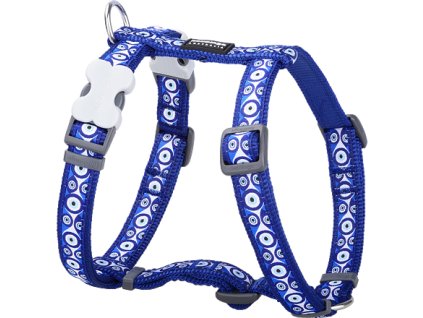 Red Dingo postroj – Evil Eye Navy – 12 mm x 30-44 cm